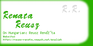 renata reusz business card